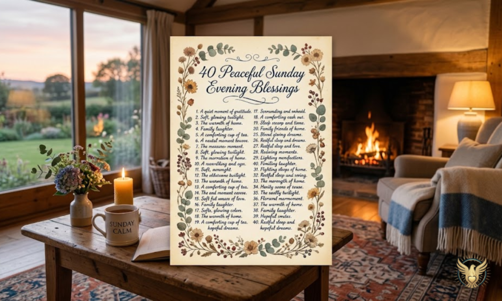 40 Peaceful Sunday Evening Blessings