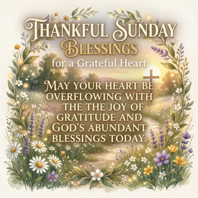 Thankful Sunday Blessings for a Grateful Heart