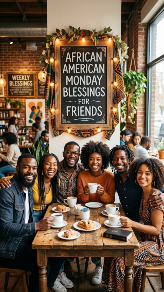 African American Monday Blessings for Friends