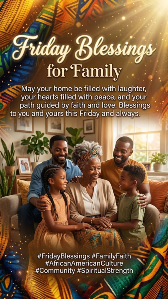 African American Spiritual Friday Blessings for Family
