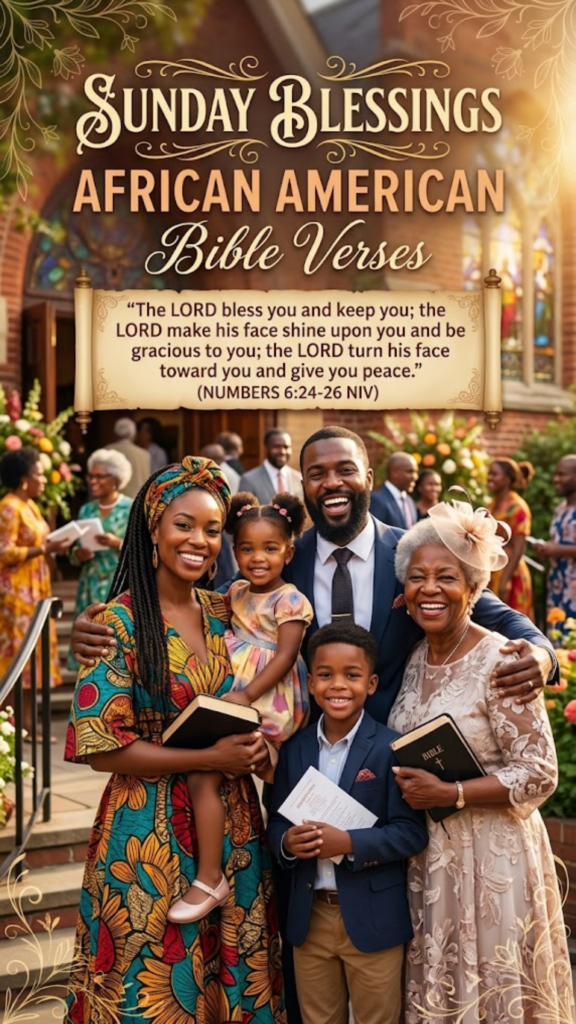 African American Sunday Blessings Bible Verses