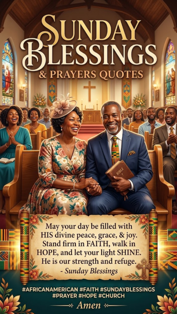 African American Sunday Blessings & Prayers Quotes