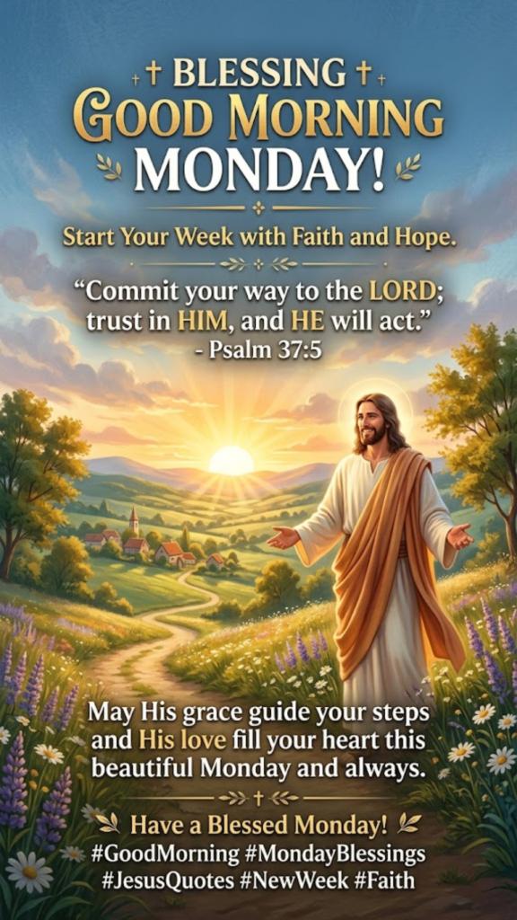 Blessing Good Morning Monday Jesus Quotes