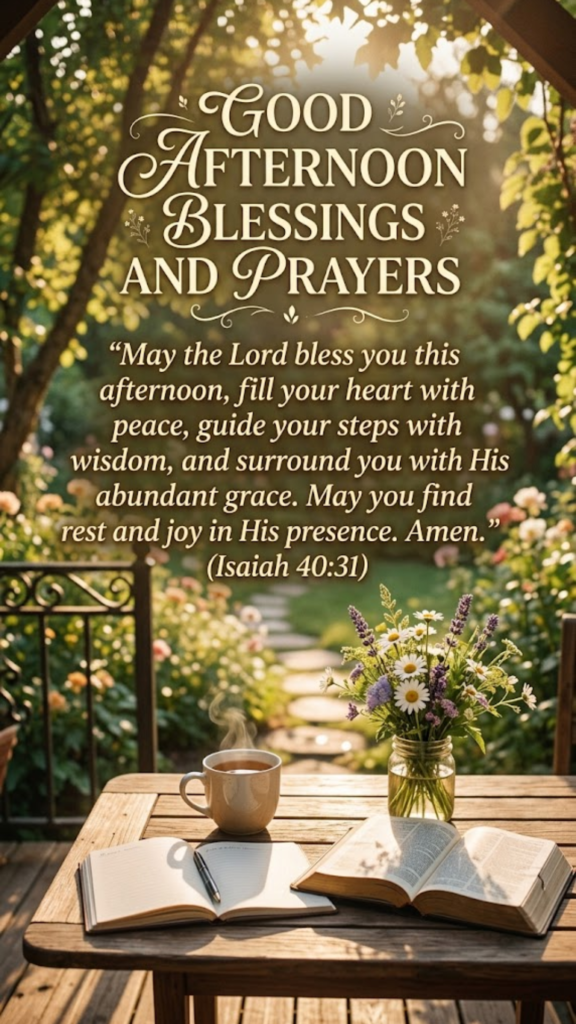 Good Afternoon Blessings and Prayers