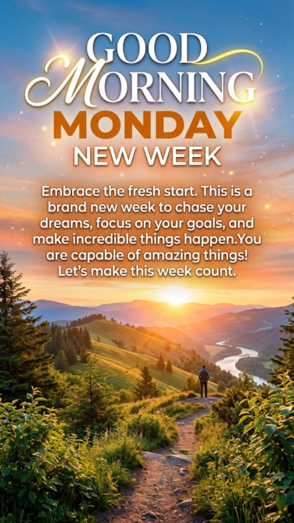 Good Morning Monday New Week Motivation