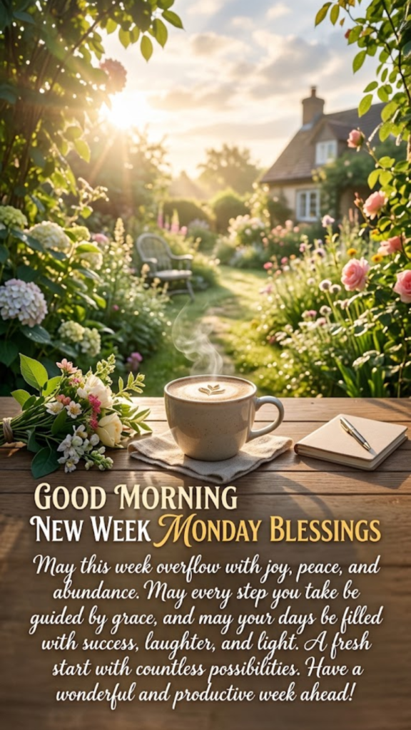 Good Morning New Week Monday Blessings