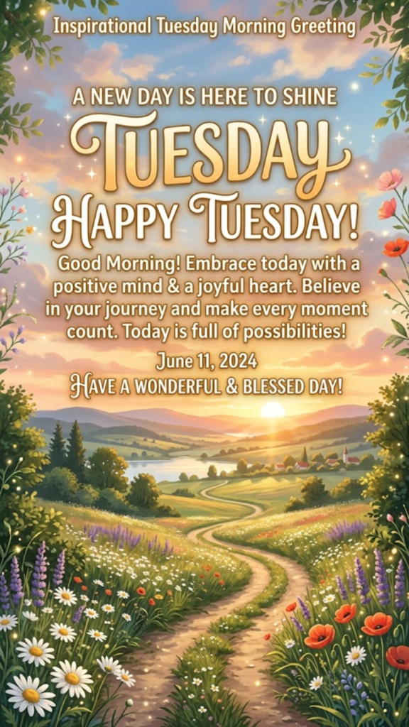 Inspirational Tuesday Morning Greeting
