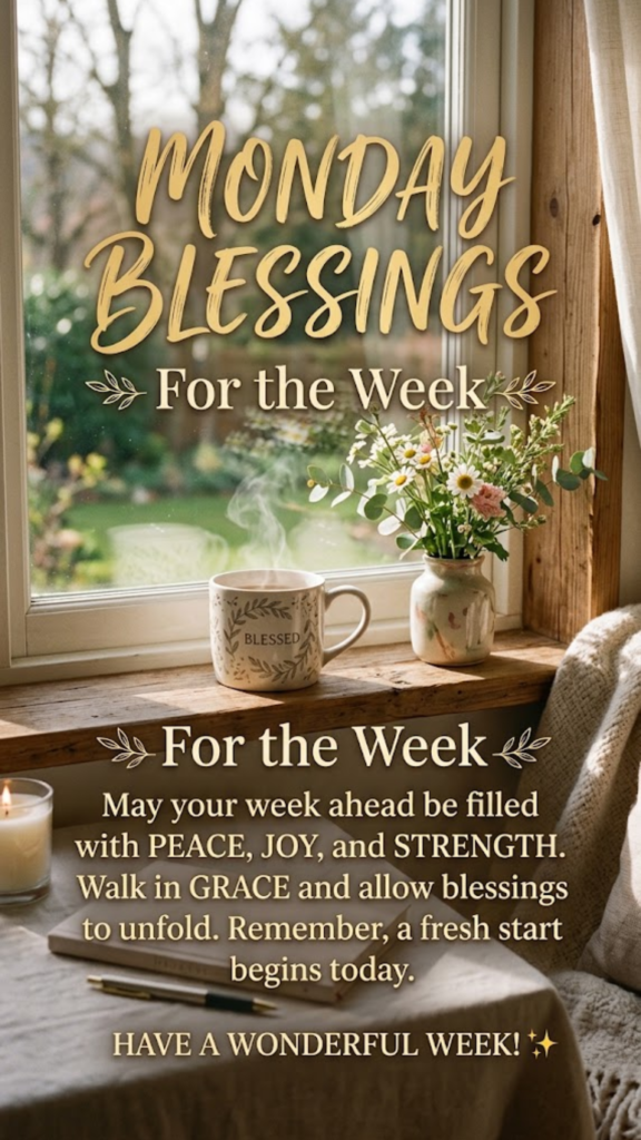 Monday Blessings for the Week