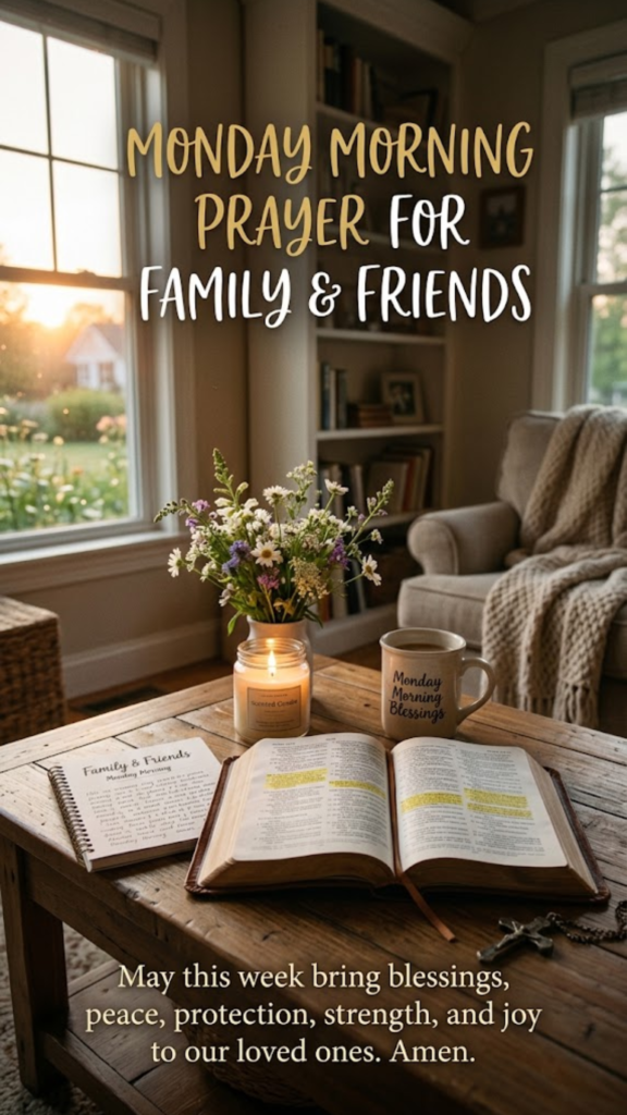 Monday Morning Prayer for Family and Friends