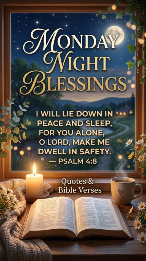 Monday Night Blessings Quotes Bible Verses