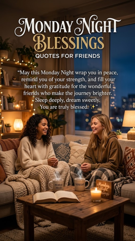 Monday Night Blessings Quotes for Friends