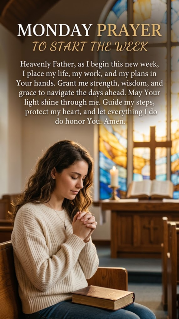 Monday Prayer to Start the Week