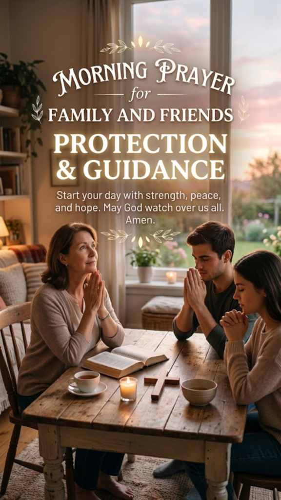 Morning Prayer for Family and Friends Protection and Guidance 