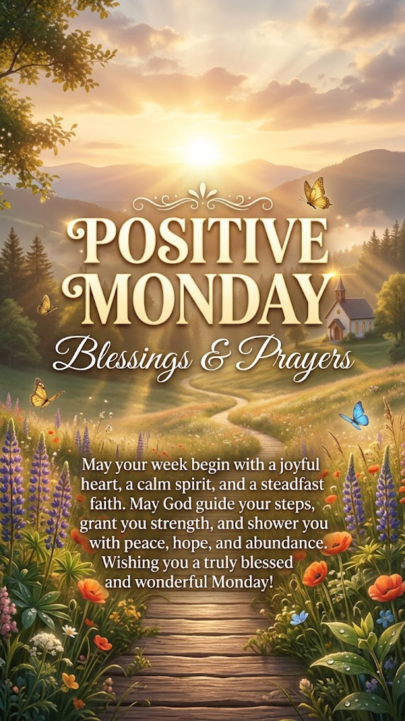 Positive Monday Blessings and Prayers