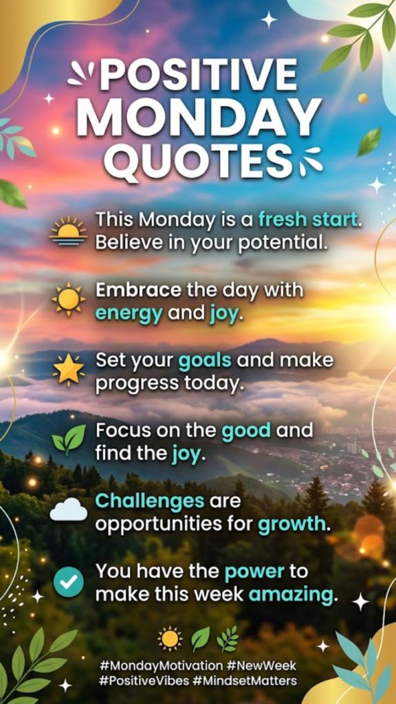 Positive Monday Quotes