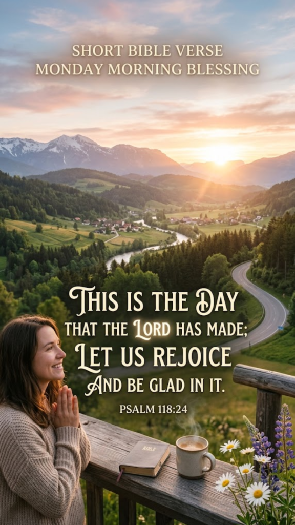 Short Bible Verse Monday Morning Blessing