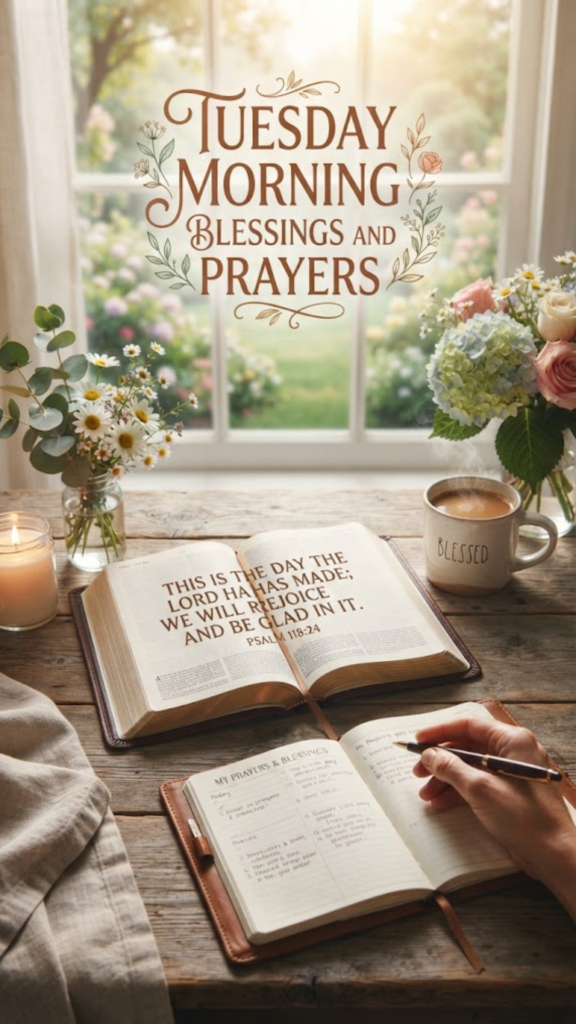 Tuesday Morning Blessings and Prayers Bible Verse