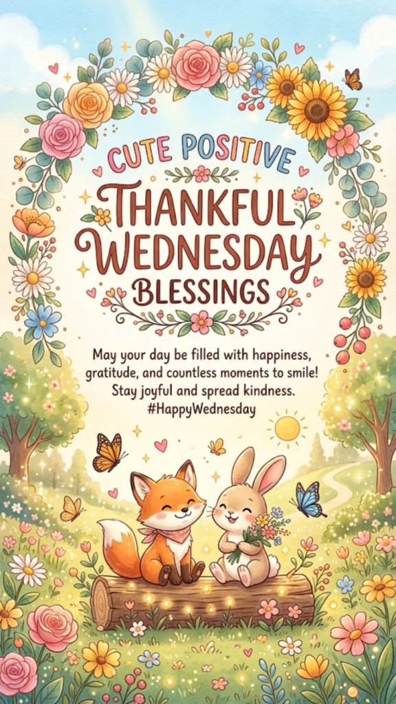 Cute Positive Thankful Wednesday Blessings