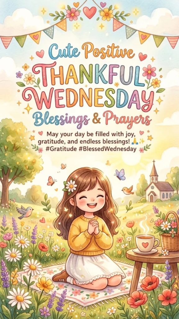 Cute Positive Thankful Wednesday Blessings and Prayers
