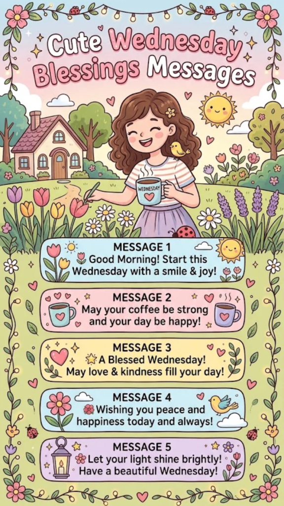 Cute Wednesday Blessings Messages