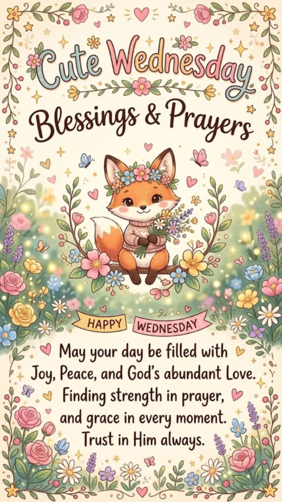 Cute Wednesday Blessings and Prayers