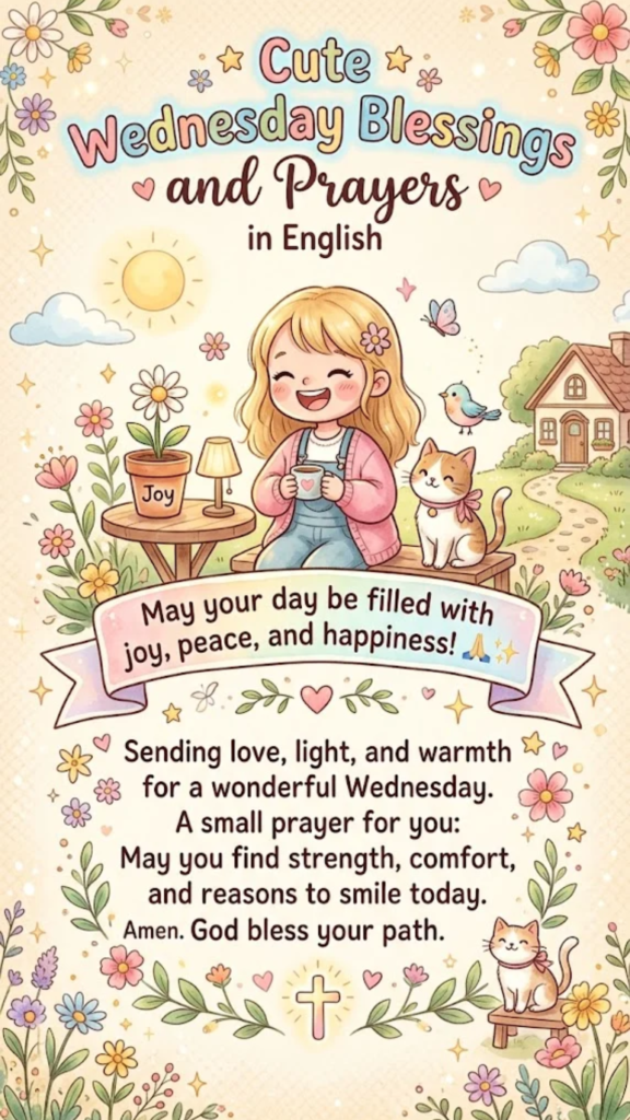 Cute Wednesday Blessings and Prayers in English
