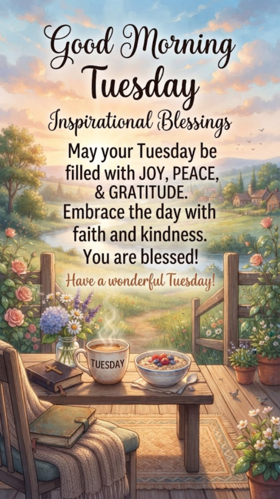 Good Morning Tuesday Inspirational Blessings