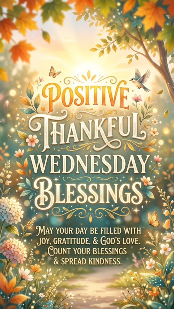 Positive Thankful Wednesday Blessings