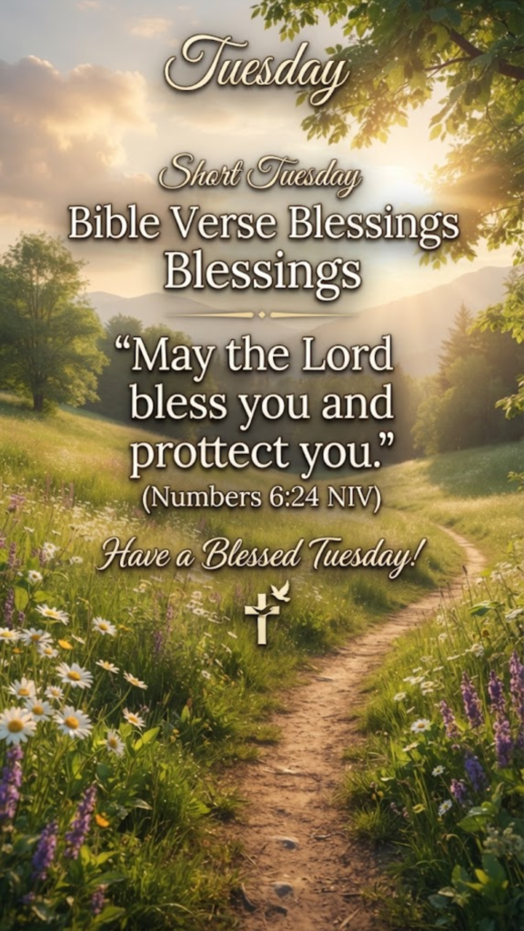 Short Tuesday Bible Verse Blessings