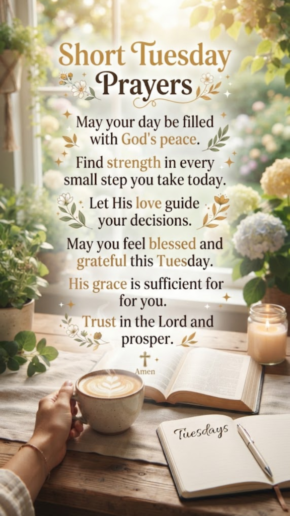 Short Tuesday Prayers and Blessings