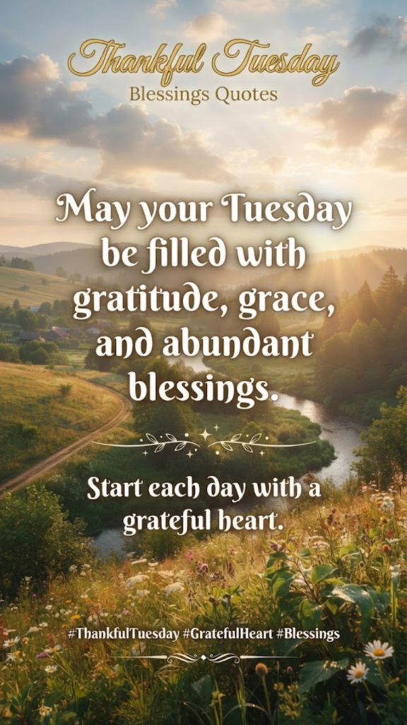 Thankful Tuesday Blessings Quotes 