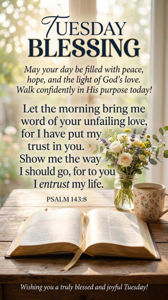Tuesday Blessing Message Bible Verse