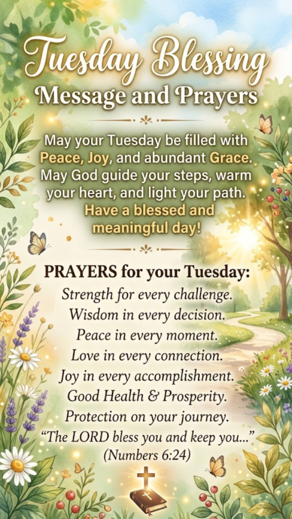 Tuesday Blessing Message and Prayers