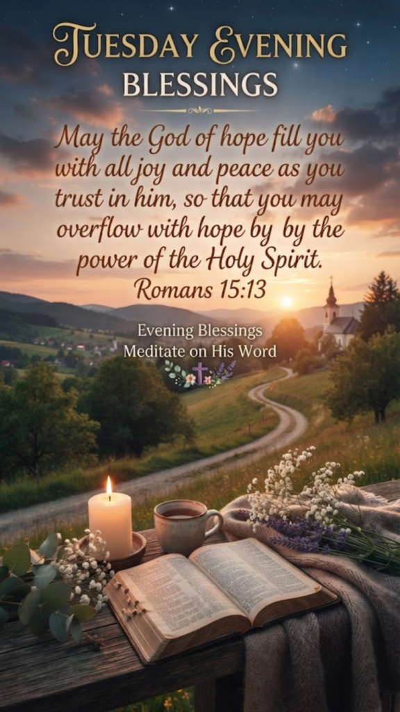 Tuesday Evening Blessings with Bible Verses