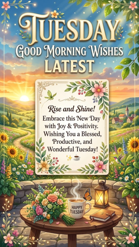 Tuesday Good Morning Wishes Latest