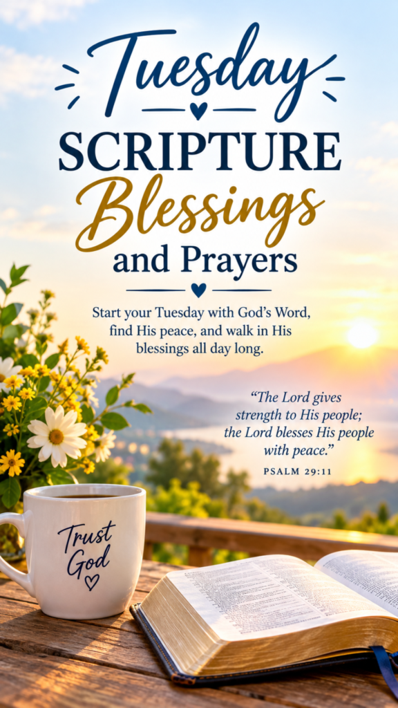 Tuesday Scripture Blessings and Prayers