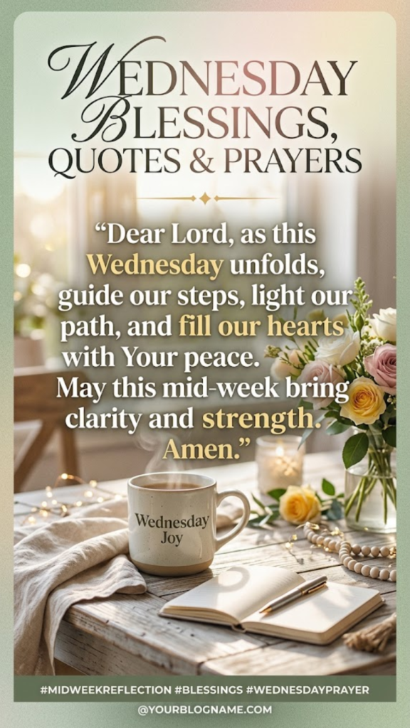 Wednesday Blessings Quotes and Prayers