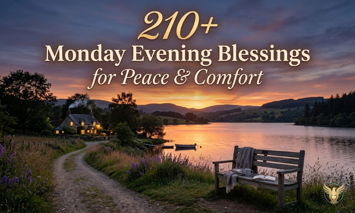 210+ Monday Evening Blessings for Peace & Comfort