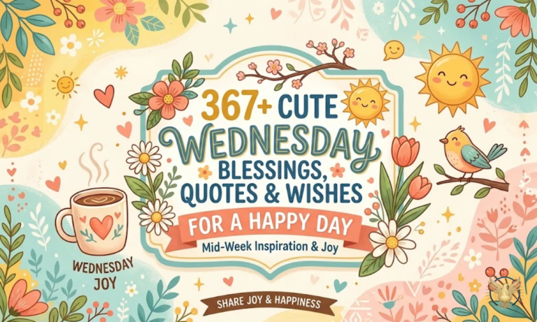 367+ Cute Wednesday Blessings, Quotes & Wishes for a Happy Day